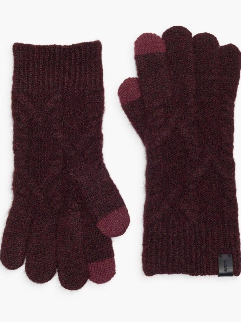 AllSaints Gable Knit Gloves
